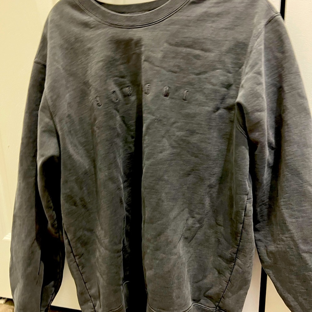 Supreme Overdyed Crewneck Sweatshirt in Black size large